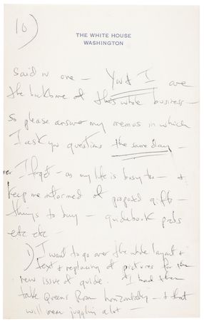 Lot #8005 Jacqueline Kennedy White House Restoration Archive - Image 34