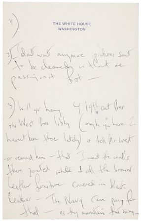 Lot #8005 Jacqueline Kennedy White House Restoration Archive - Image 35