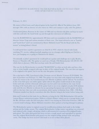 Lot #8113 Johnny Ramone?s Stage-used Rickenbacker Guitar - Image 15