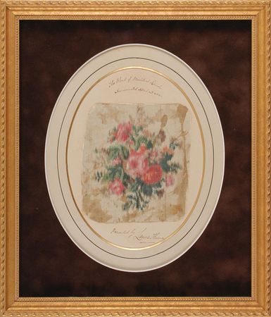 Lot #8027 Fabric from Laura Keene’s Dress Worn at Ford’s Theatre - Image 1