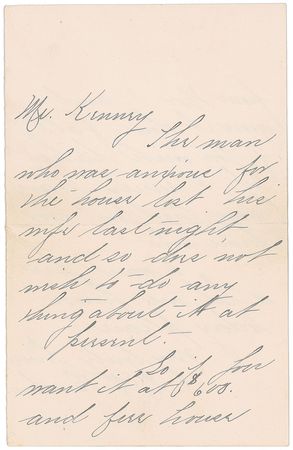 Lot #8090 Lizzie Borden Autograph Letter Signed - Image 1