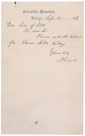 Lot #8025 Abraham Lincoln Autograph Letter Signed