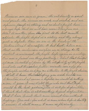 Lot #8092 Bartolomeo Vanzetti Autograph Letter Signed - Image 3