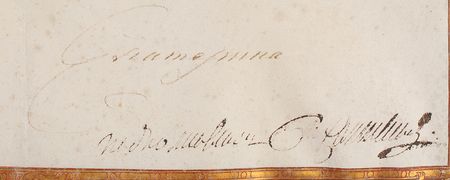 Lot #8066 Catherine the Great Signed Document - Image 3