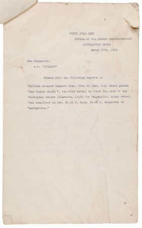 Lot #8057  Titanic Navigation Obstruction Report - Image 4