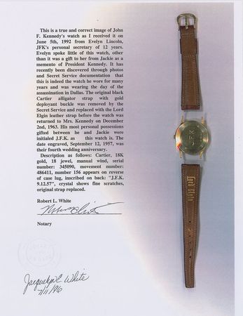 Lot #8013 John F. Kennedy’s Brown Leather Watch Band - Image 7