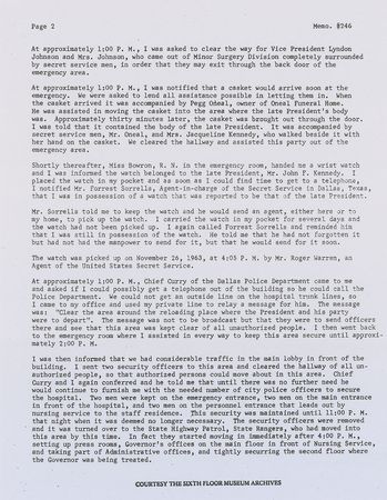 Lot #8013 John F. Kennedy’s Brown Leather Watch Band - Image 8