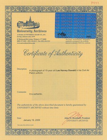 Lot #8093 Lee Harvey Oswald 1955 Civil Air Patrol Photograph - Image 4