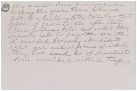 Lot #8099 Jack Ruby Handwritten Letter Mentioning His Pistol - Image 9