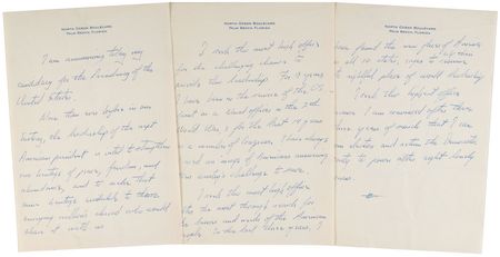 Lot #8007 John F. Kennedy Handwritten Manuscript Announcing His Presidential Candidacy - Image 13
