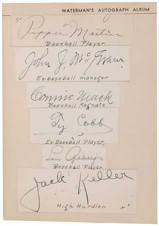 Lot #8103  Waterman Autograph Album - Image 1