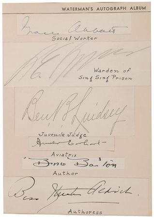 Lot #8103  Waterman Autograph Album - Image 2