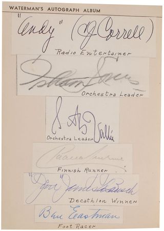 Lot #8103  Waterman Autograph Album - Image 3