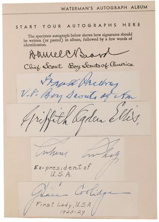 Lot #8103  Waterman Autograph Album - Image 4