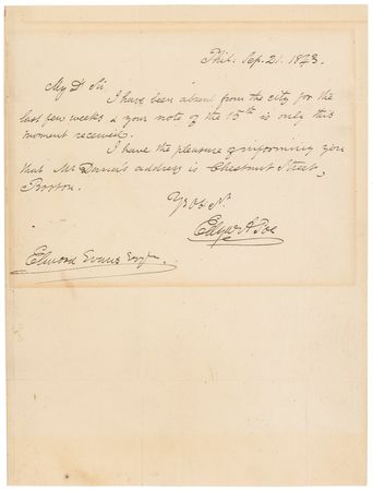 Lot #8076 Edgar Allan Poe Autograph Letter Signed - Image 1