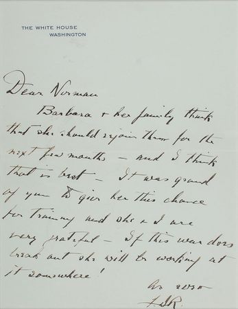 Lot #8039 Franklin D. Roosevelt Autograph Letter Signed - Image 1
