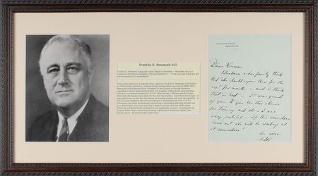 Lot #8039 Franklin D. Roosevelt Autograph Letter Signed - Image 2