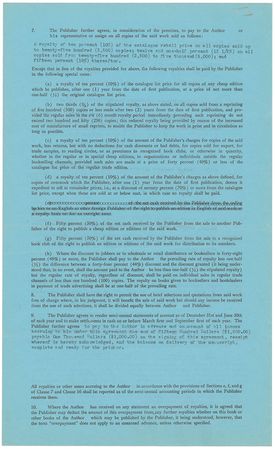 Lot #8085 Arthur Miller?s First Book Contract and Signed Copy of ?Situation Normal? - Image 5