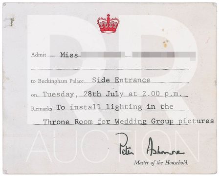 Lot #8001  Princess Diana and Prince Charles Original Wedding Photographs - Image 2