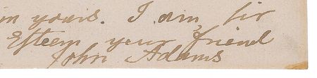 Lot #8018 John Adams Autograph Letter Signed - Image 2
