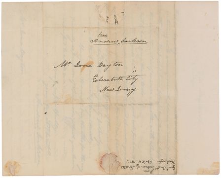 Lot #8023 Andrew Jackson Autograph Letter Signed - Image 3