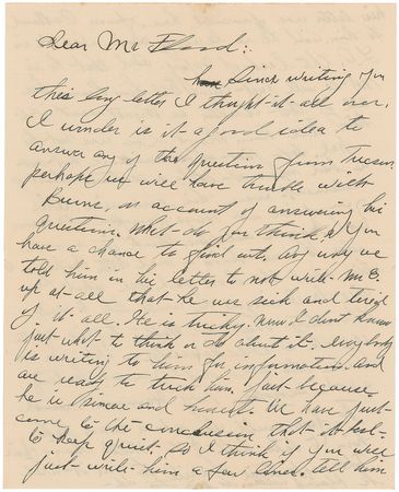 Lot #8089 Wyatt Earp-dictated Letter Penned by His Wife - Image 1