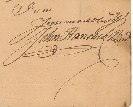 Lot #8015 John Hancock Autograph Letter Signed - Image 2