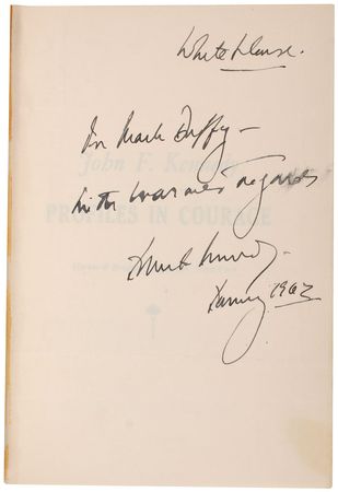 Lot #8008 John F. Kennedy Signed Profiles in Courage - Image 1