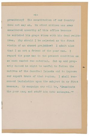 Lot #8042 Harry S. Truman Typed Speech With Autograph Note Signed - Image 5