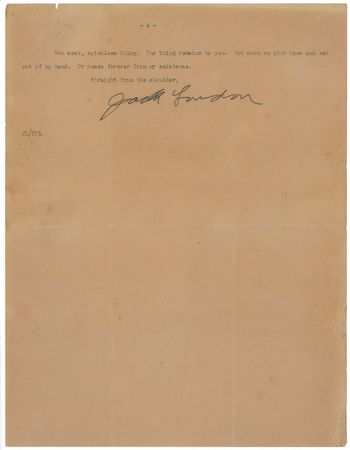 Lot #8080 Jack London Correspondence Archive - Image 12