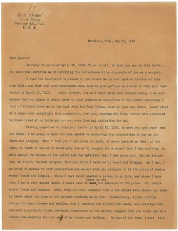 Lot #8080 Jack London Correspondence Archive - Image 13