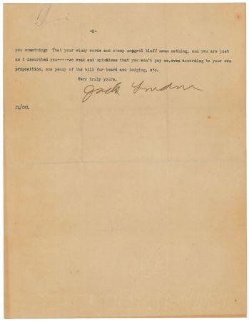 Lot #8080 Jack London Correspondence Archive - Image 14