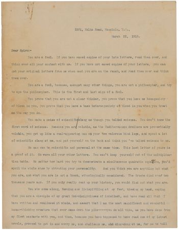 Lot #8080 Jack London Correspondence Archive - Image 9