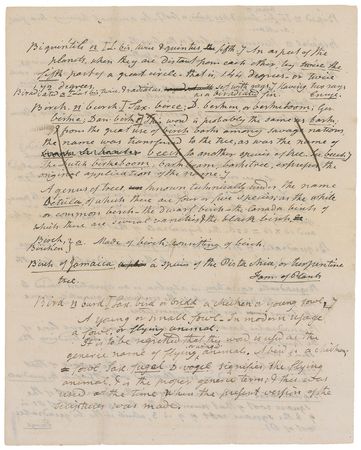 Lot #8075 Noah Webster Handwritten Manuscript - Image 2