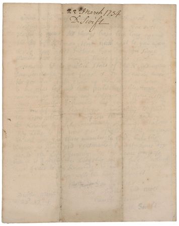 Lot #8074 Jonathan Swift Autograph Letter Signed - Image 4