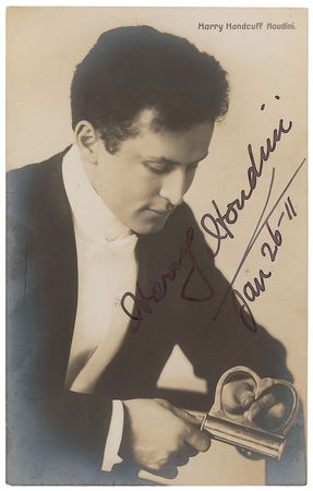 Lot #8100 Harry Houdini Signed Photograph - Image 1