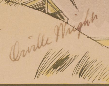 Lot #8054 Set of Five Signed Wright Aeronautical Lithographs - Image 2