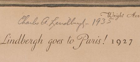 Lot #8054 Set of Five Signed Wright Aeronautical Lithographs - Image 4