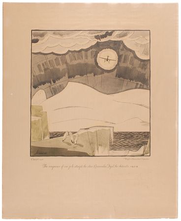 Lot #8054 Set of Five Signed Wright Aeronautical Lithographs - Image 5