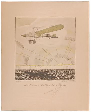Lot #8054 Set of Five Signed Wright Aeronautical Lithographs - Image 7