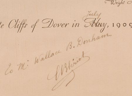 Lot #8054 Set of Five Signed Wright Aeronautical Lithographs - Image 8