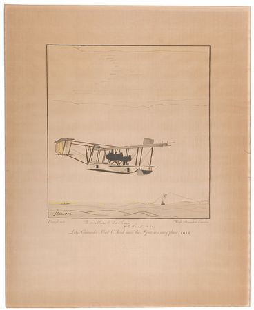 Lot #8054 Set of Five Signed Wright Aeronautical Lithographs - Image 9