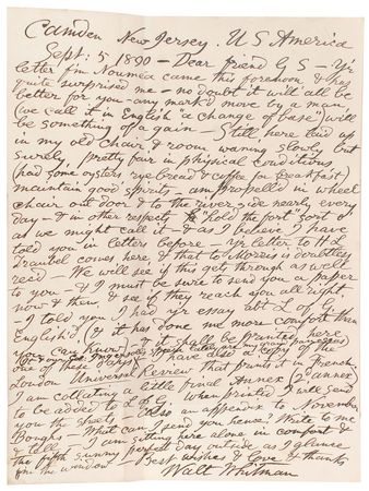 Lot #8078 Walt Whitman - Image 2