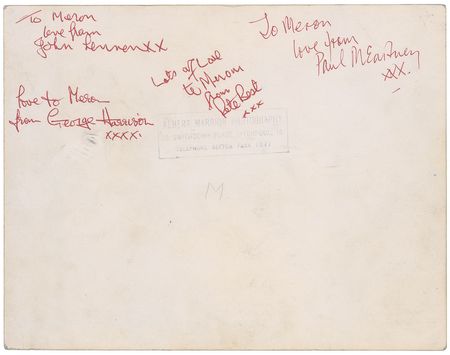 Lot #8110  Beatles Signed Photograph - Image 1