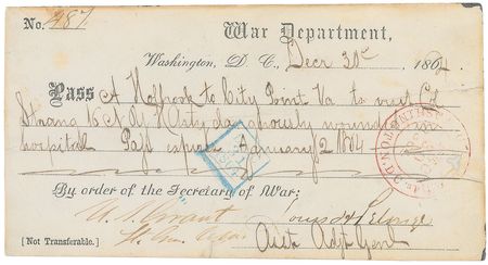 Lot #8026 Abraham Lincoln and US Grant Signed Document - Image 3