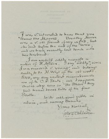 Lot #8087 J. R. R. Tolkien Autograph Letter Signed - Image 2