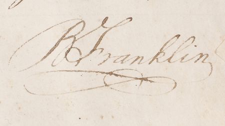 Lot #8016 Benjamin Franklin Signed Document - Image 3