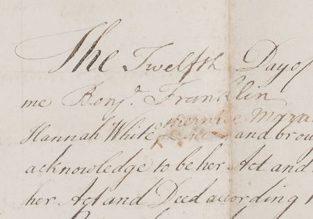 Lot #8016 Benjamin Franklin Signed Document - Image 4