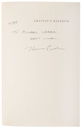 Lot #8088 Thomas Pynchon Signed Book - Image 1