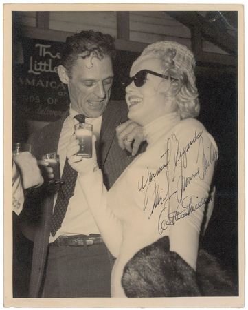Lot #8109 Marilyn Monroe and Arthur Miller Signed Photograph - Image 1